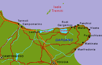map gargano